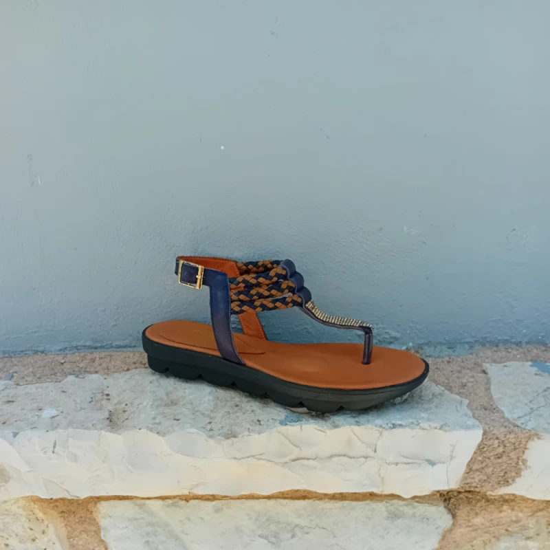 Γυναικείο Δερμάτινο Ανατομικό Πέδιλο - Safe Step 5089 