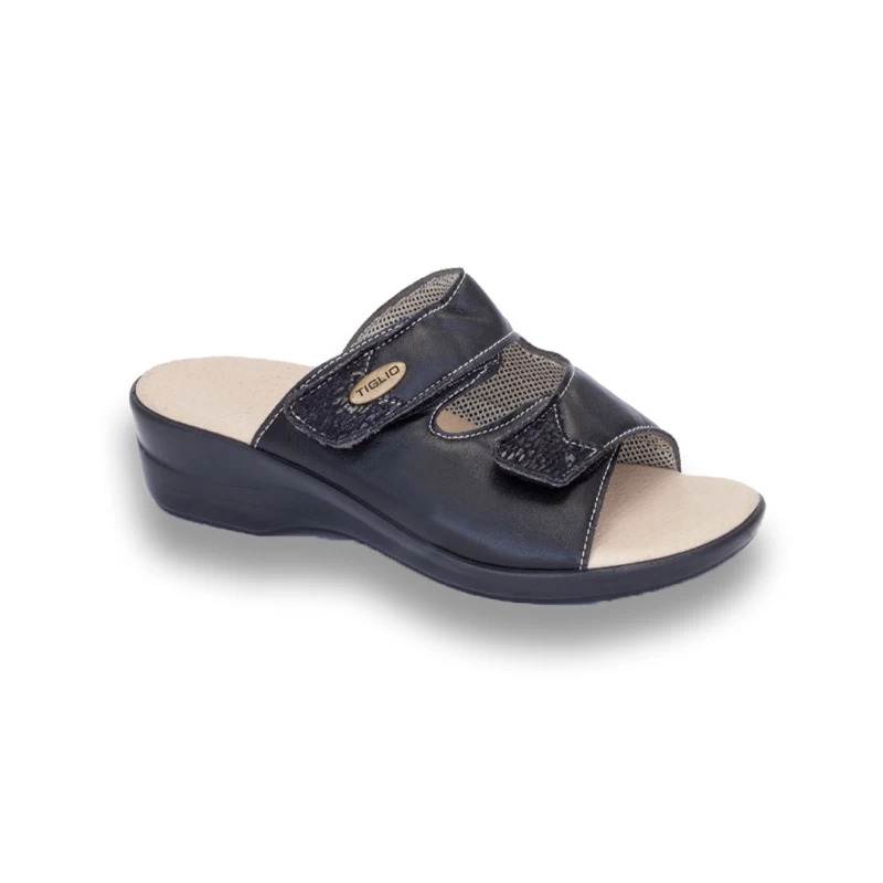  Γυναικεία ανατομική δερμάτινη παντόφλα SaveYourFeet 6001