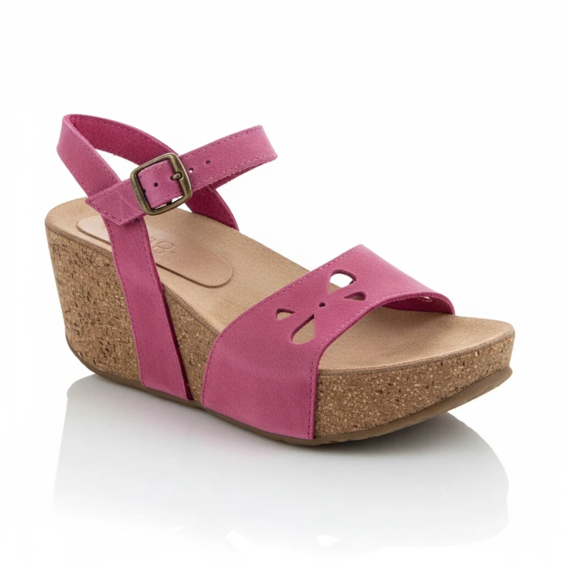 Γυναικεία ανατομική δερμάτινη πλατφόρμα Sunshine 2755