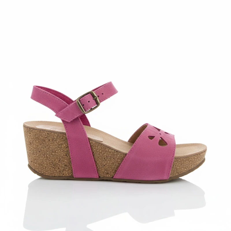 Γυναικεία ανατομική δερμάτινη πλατφόρμα Sunshine 2755