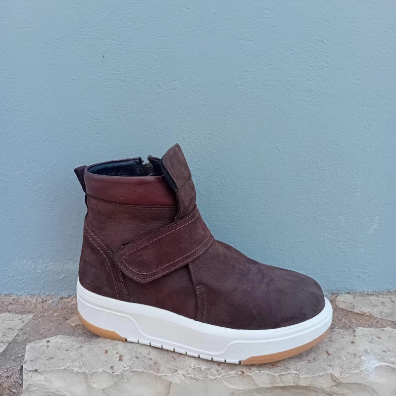 Γυναικεία Ανατομικά Δερμάτινα  Μποτάκια - Safe Step 5145 