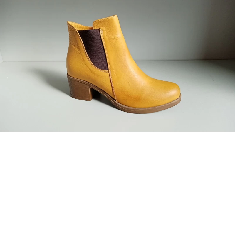 Κωδικός 19203 - Safe Step Μποτάκι Δερμάτινο Με Φερμουάρ Εσωτερικά 