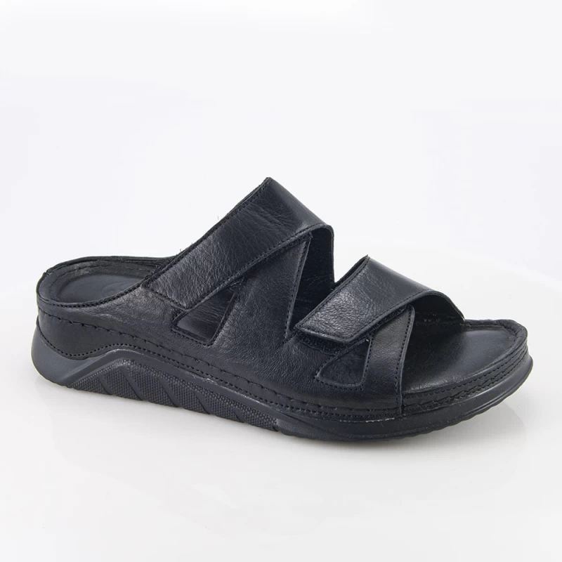 Κωδικός 92712 - Δερμάτινη Γυναικεία Παντόφλα  Safe Step 