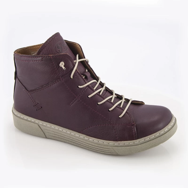 Κωδικός 22507 - Δερμάτινα Γυναικεία μποτάκια Safe Step 