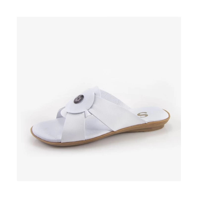 Κωδικός 90423 - Γυναικεία δερμάτινα σανδάλια Safe Step 