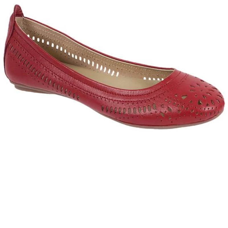 Γυναικεία ανατομική δερμάτινη μπαλαρίνα Sunshine 2612