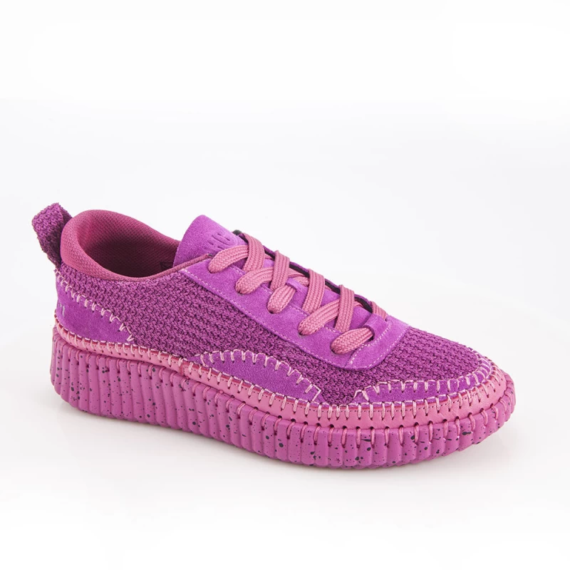Γυναικείο Δερμάτινο Ανατομικό Sneaker Hello Comfort - HC6011(Candy) 