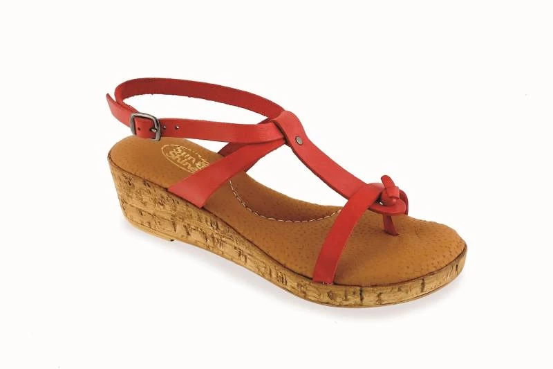 Γυναικείο ανατομικό δερμάτινο πέδιλο Sunshine 2747