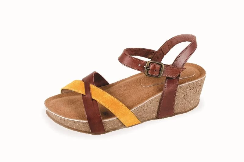 Γυναικείο ανατομικό δερμάτινο πέδιλο Sunshine 2740